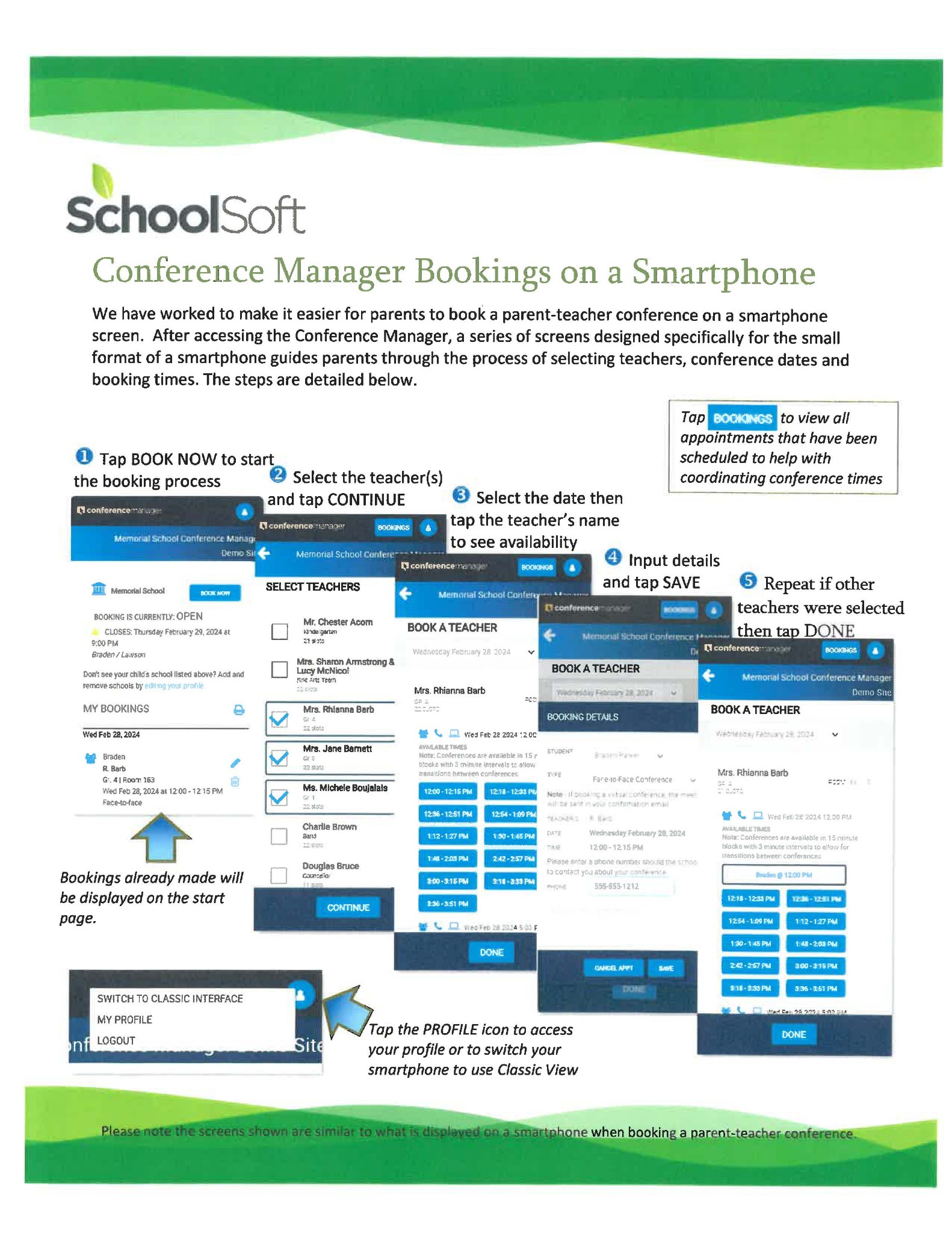 Conference Manager Page 1