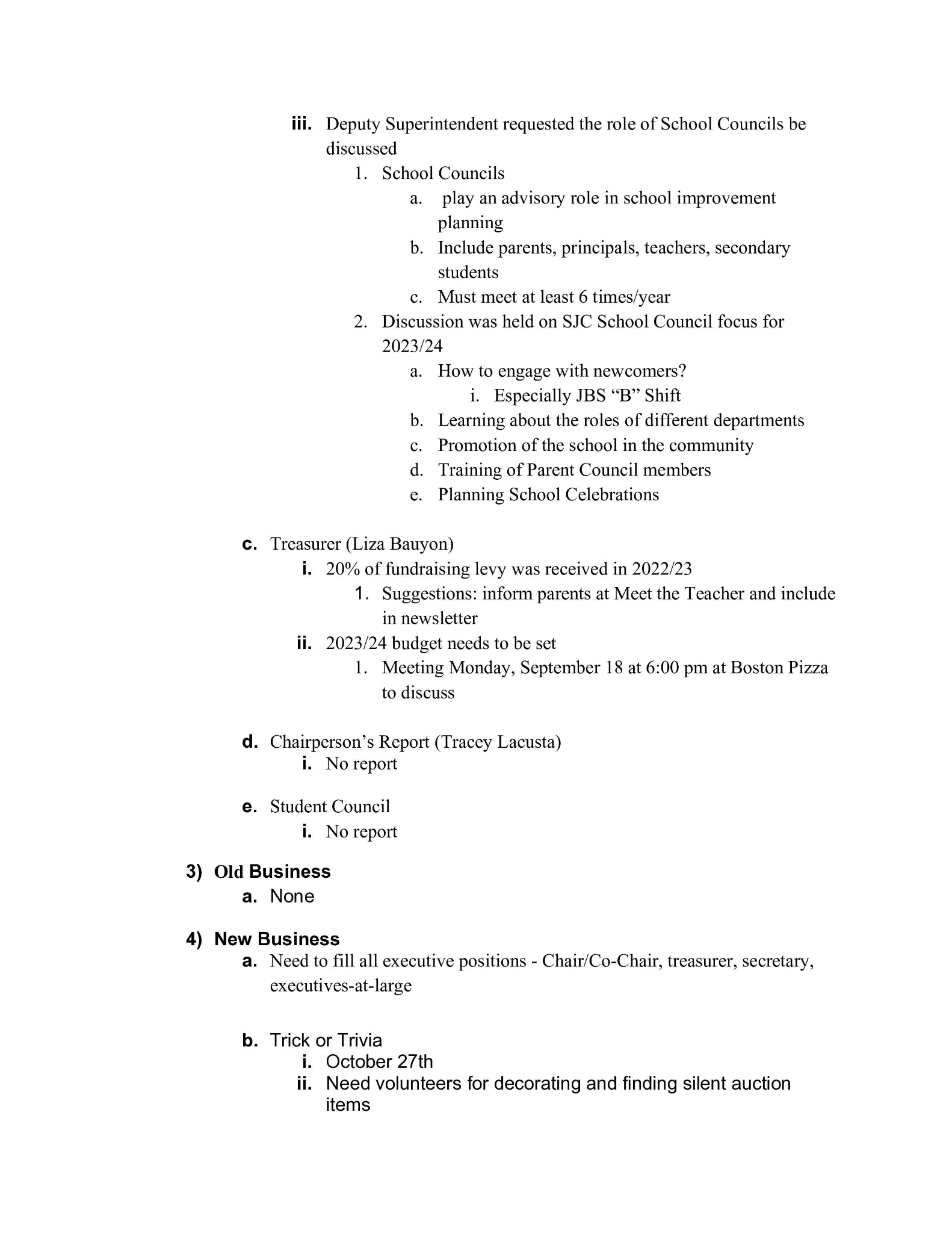 september minutes page 2